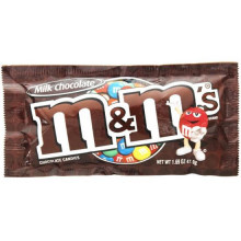 M&M's Milk Chocolate Candies, 25 g Pouch 