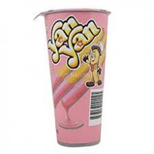 Meiji Yan Yan Fun Filled Biscuit Treat, Vanilla - 50g Pack